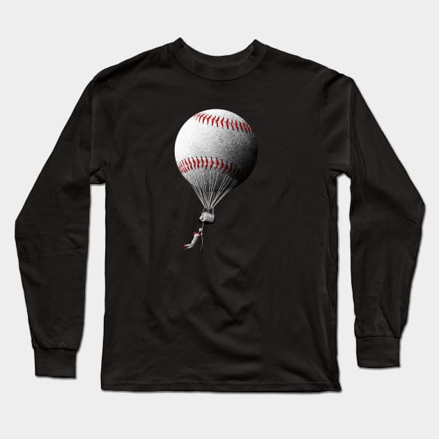 Fly Ball Long Sleeve T-Shirt by victorcalahan